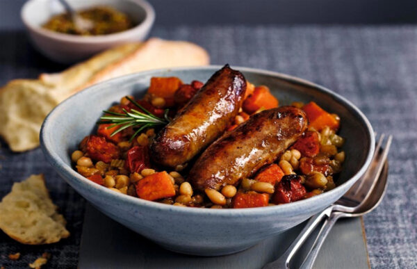 22. Sticky Sausage And Bean Stew