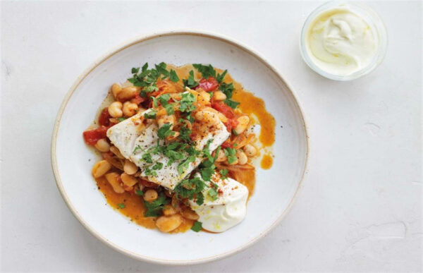 3. Hake With Butter Beans And Lemon Mayo