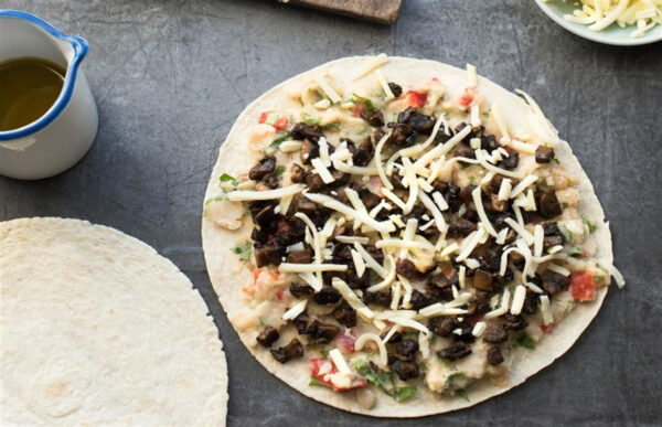 31. Smoked Bean And Mushroom Quesadillas