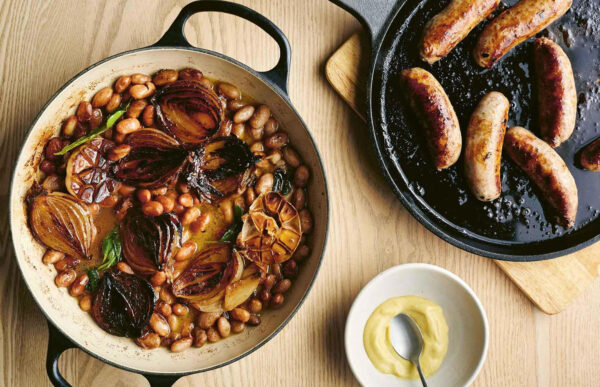 34. Borlotti Beans With Browned Onions And Sausages