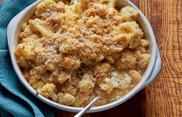 6. Cauliflower Cheese And White Bean Bake